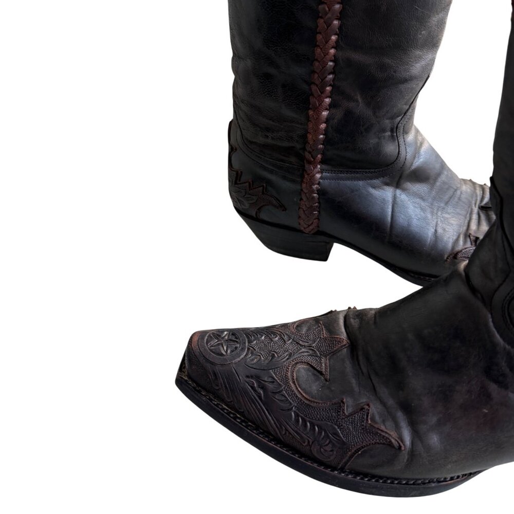 Old Gringo Julian Hand Tooled Cowboy Boots Men’s Size 8.5 D Women’s Size 10 - Picture 8 of 16